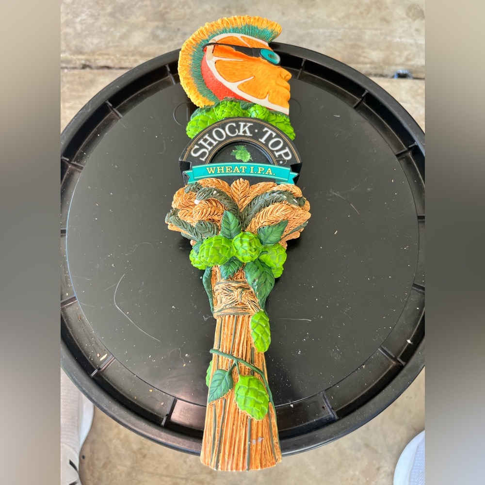 Wheat I.P.A. Tap Handle - Orange and Green